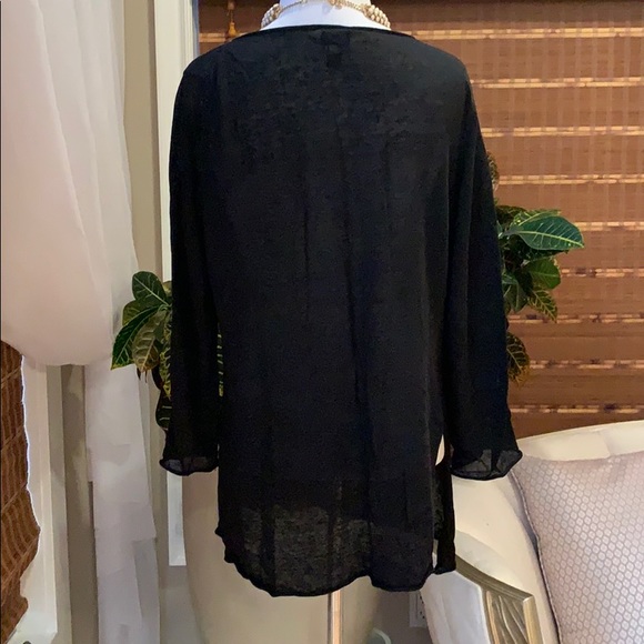 Eileen Fisher Petite Mesh Tunic - Picture 3 of 4